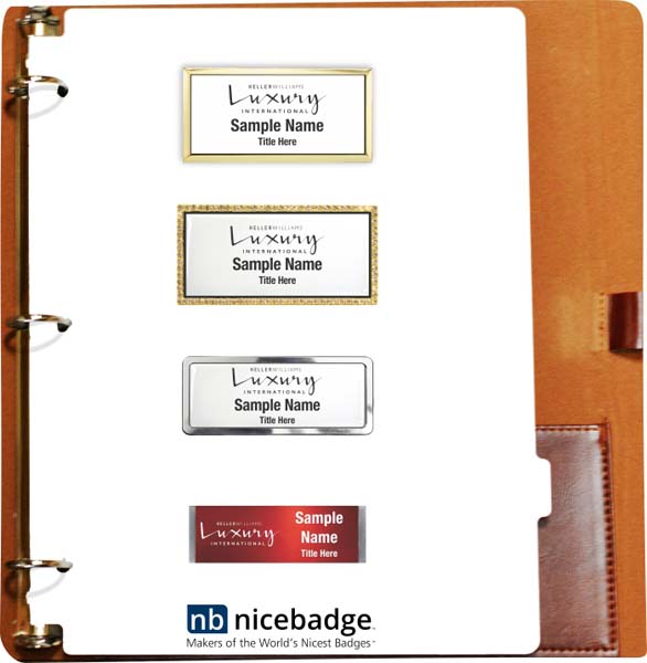 (image for) Luxury International Brown Leather Badge Packet - Associate Package - Click Image to Close
